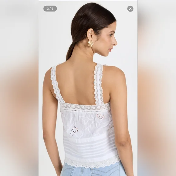 BB Dakota by Steve Madden White Lace Blouse - Picture 5 of 9